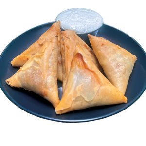 Samosas de pollo con curry